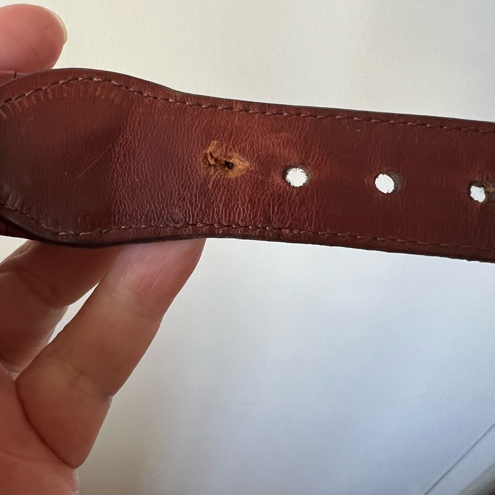 Women’s Brighton Brown Leather Belt - Picture 6 of 7
